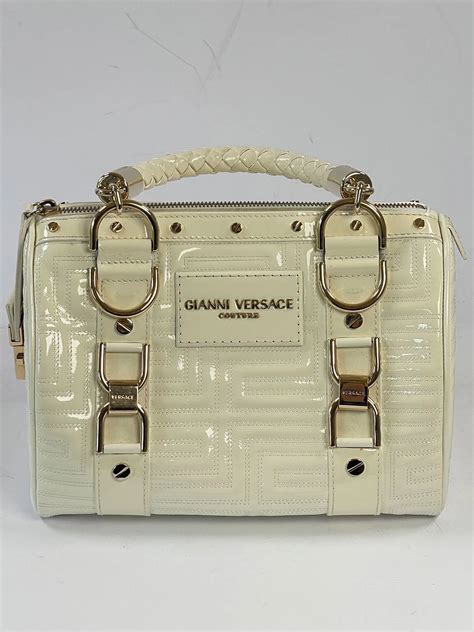 bauletto versace collection|Versace Collection Bauletto Leather Bag .